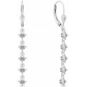 Brilio Silver Charming dangling earrings with clear zirconia EA1008W Brilio Silver Charming dangling earrings with clear zirconia EA1008W