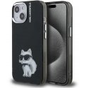 Чехол Karl Lagerfeld IML Aquarelle Choupette для iPhone 15, черный Чехол Karl Lagerfeld IML Aquarelle Choupette для iPhone 15, черный