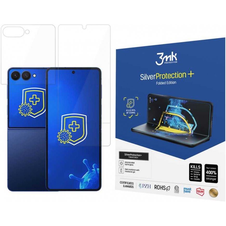 Samsung Galaxy Z Flip 7 - 3mk SilverProtection+ volditud versioon – 2