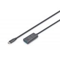 Digitus Active USB 3.2 Gen1 5G extension cable, USB-C - USB-A, 5m Digitus Active USB 3.2 Gen1 5G extension cable, USB-C - USB-A, 5m