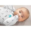 Love To Dream Otulacz Swaddle UP - dydis M - balta, tęcza - ETAP1 - 1 TOG Original Love To Dream Otulacz Swaddle UP - dydis M - balta, tęcza - ETAP1 - 1 TOG Original