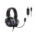 Conceptronic ATHAN02B austiņas un brīvroku komplekts Vadu Speļu USB Type-A Melns
