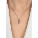 Brilio Silver Decent silver pendant Angel PT122W