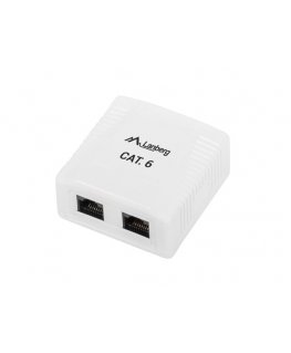 Lanberg OU6-0002-W kojerasia RJ-45 Valkoinen