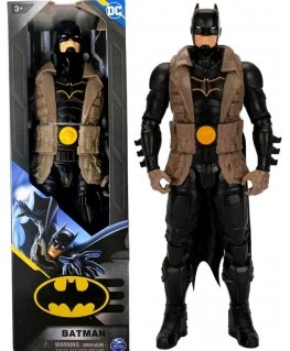DC Comics Batman didelė figūrėlė lėlė rudu paltu 30 cm