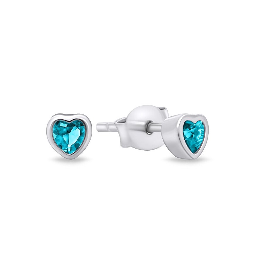 Brilio Silver Brilio Silver Delicate silver earrings with zircons Heart EA599WLB