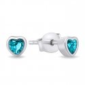 Brilio Silver Brilio Silver Delicate silver earrings with zircons Heart EA599WLB Brilio Silver Brilio Silver Delicate silver earrings with zircons Heart EA599WLB