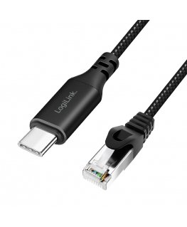 LogiLink CU0417 võrgukaabel Must 15 m Cat6 S/FTP (S-STP)