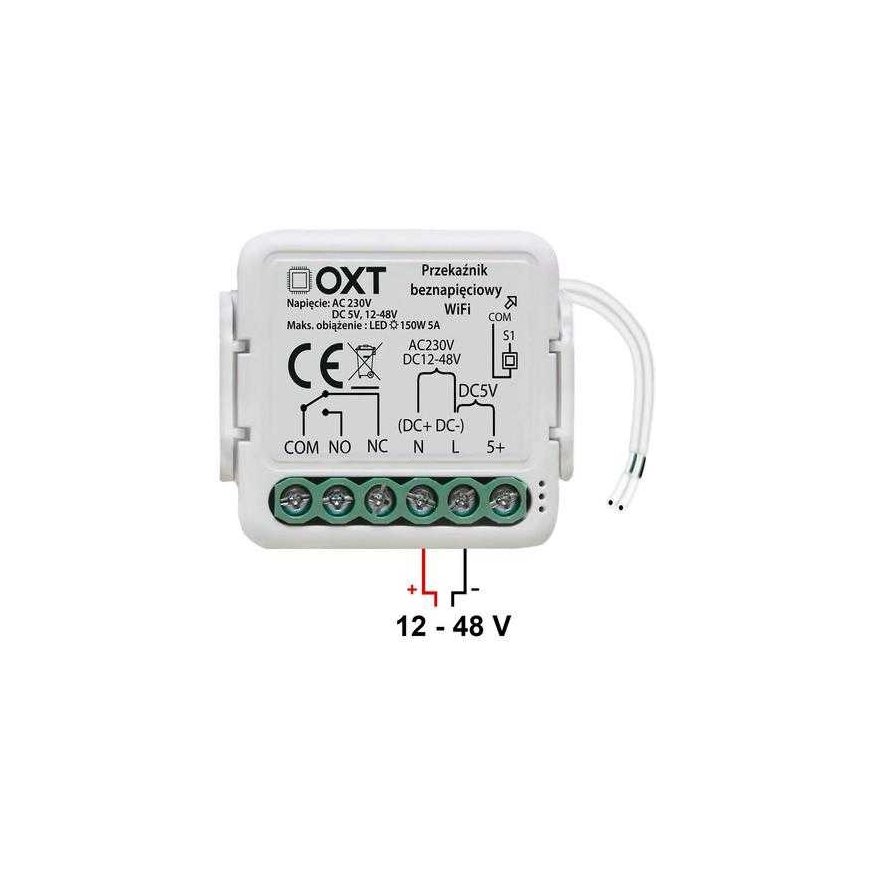 OXT mini voltage relay module AC 230V DC 5V 12-48V WiFi TUYA – 4