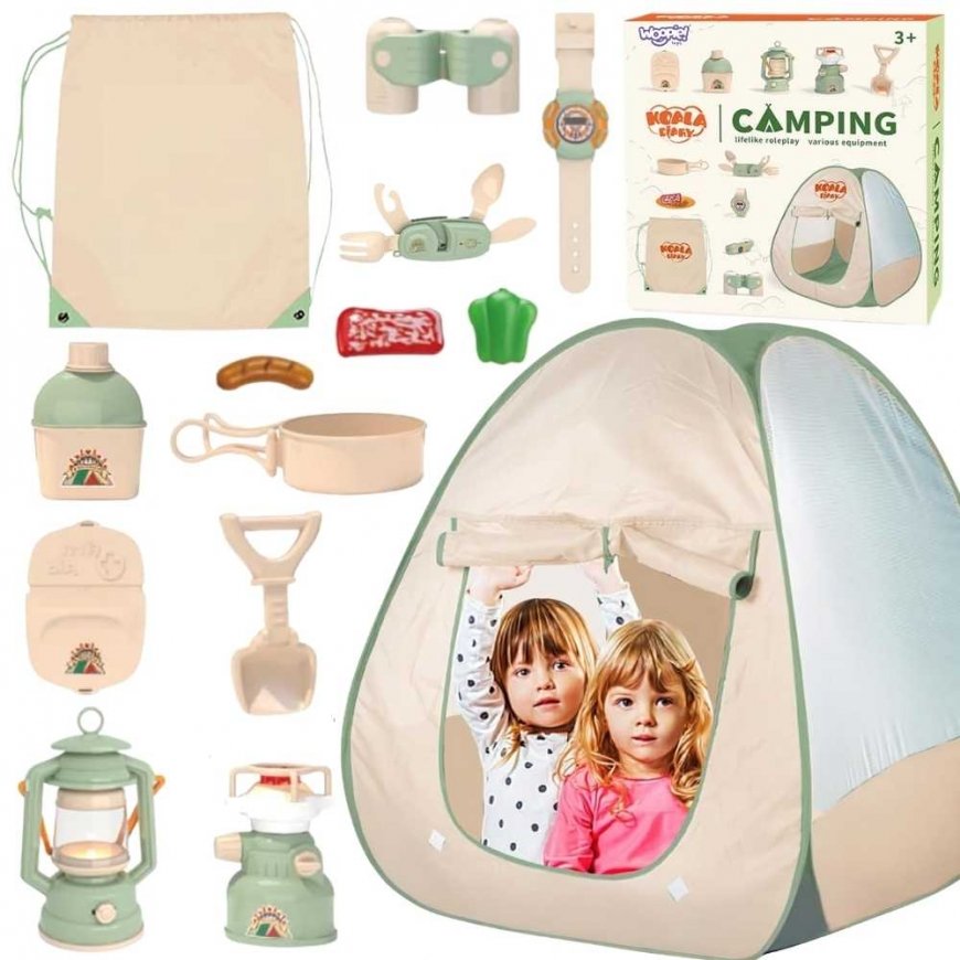 Woopie Educational Set Camping with Tent, Nature Explorer