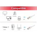 Equip Cat.6A S/FTP Patch Cable, 7.5m, White