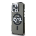 Чехол "Karl Lagerfeld IML Glitter Karl and Choupette Sketch MagSafe" для "iPhone 16 Pro" (черный)