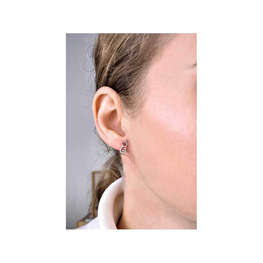 Modern Golden Cat Earrings – 2