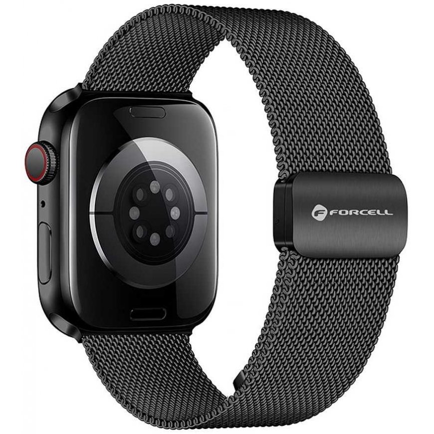 „Apple Watch“ dirželis Forcell F-Design FA14 magnetinis plienas 38/40/41 mm juodas