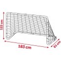 Futbola vārti Neo-Sport 183 x 122 x 61 cm NS-492 melni Futbola vārti Neo-Sport 183 x 122 x 61 cm NS-492 melni