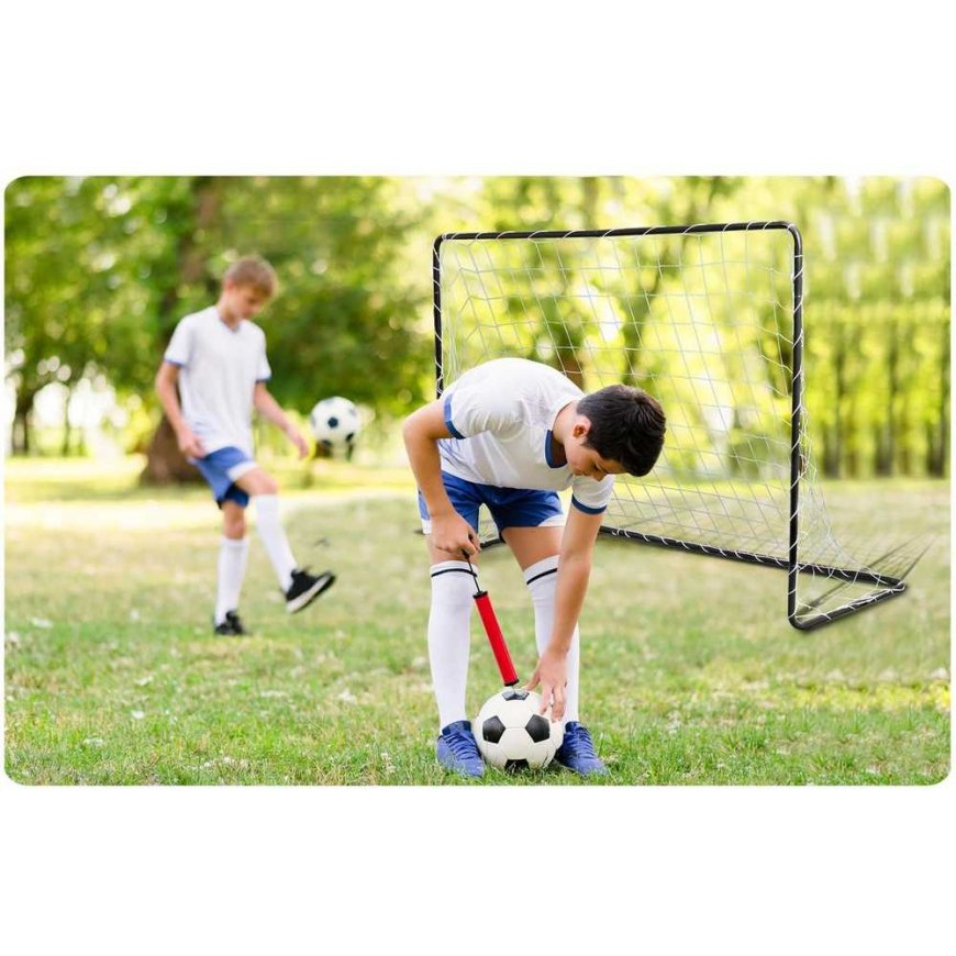 Futbolovartai Neo-Sport 183 x 122 x 61 cm NS-492 mustat – 5