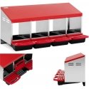 Wiesenfield Sieninis nest for laying hens, 4 chambers, STEEL 52 x 107.5 x 49 cm Wiesenfield Sieninis nest for laying hens, 4 chambers, STEEL 52 x 107.5 x 49 cm