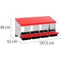 Wiesenfield Сиенинис гнездо для кур-несушек, 4 камеры, ПЛЕН 52 x 107,5 x 49 см Wiesenfield Сиенинис гнездо для кур-несушек, 4 камеры, ПЛЕН 52 x 107,5 x 49 см