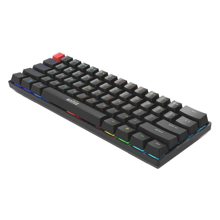 MARVO KG933 Saber 61 Vadu spēļu tastatūra | USB-C | BT | 2.4 G | Melna, 60% – 5
