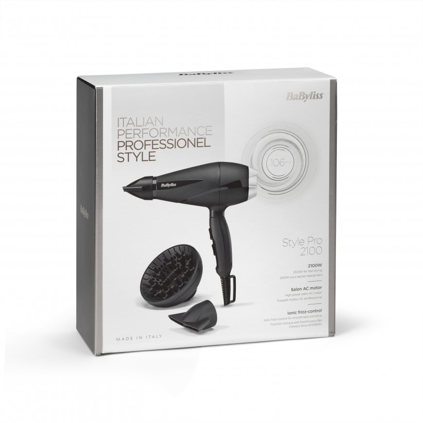 BaByliss 6710DE matu žāvētājs 2100 W Melns – 2