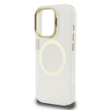 Guess IML Gold Outline Stand Camera Frame MagSafe dėklas skirtas Apple iPhone 15 Pro Max skaidrus Guess IML Gold Outline Stand Camera Frame MagSafe dėklas skirtas Apple iPhone 15 Pro Max skaidrus