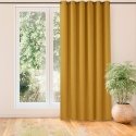 MILANA mustard color curtain, classic gold, with metal loops, chenille, 560x225 HOMEDE MILANA mustard color curtain, classic gold, with metal loops, chenille, 560x225 HOMEDE