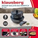COMPLETE SET OF MARBLE COATED NON-STICK PANS 5-PIECE KLAUSBERG KB-7858 COMPLETE SET OF MARBLE COATED NON-STICK PANS 5-PIECE KLAUSBERG KB-7858