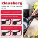 COMPLETE SET OF MARBLE COATED NON-STICK PANS 5-PIECE KLAUSBERG KB-7858 COMPLETE SET OF MARBLE COATED NON-STICK PANS 5-PIECE KLAUSBERG KB-7858