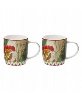 ROSE&TULIPANI MIRABILIA 2 mukin setti, 420 ml, punaiset