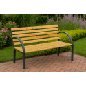 Sodo tuoli Lean puusta ja metallista selkänojalla, 125x73x53 cm