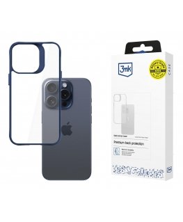 3MK Satin Armor Case+ чехол для мобильного телефона 15,5 cm (6.1") Крышка Синий, Прозрачный