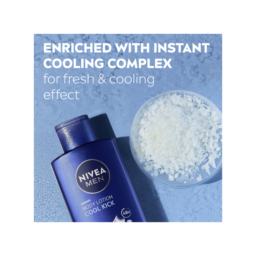 Nivea „Cool Kick“ kūno losjonas vyrams, 400 ml – 2