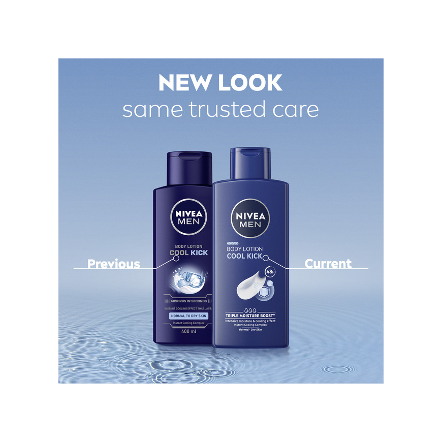 Nivea „Cool Kick“ kehakreem meestele, 400 ml – 5