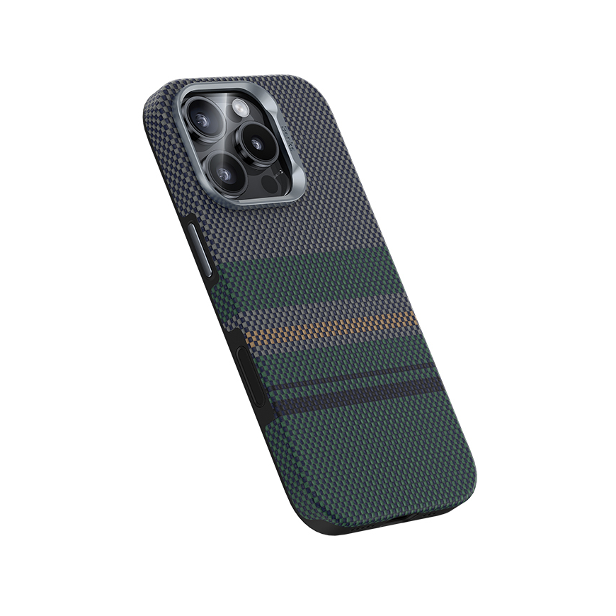 Benks Dēklas Magnetic Armor Pro Aurora Kevlar 600D (BC66) paredzēts Apple iPhone 16 Pro Max (Kameru vadības poga)