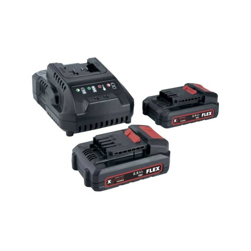 Akumuliatorių rinkinys FLEX P-SET 22Q 18V 2x2,5Ah