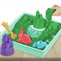 Kinetic Sand , Sandbox Set with 1lb Green Play Sand, 4 Tools & Molds, Storage, Sensory Toys for Kids