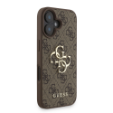 Чехол Guess PU 4G Metal Logo Strap предназначен для Apple iPhone 16 коричневого цвета Чехол Guess PU 4G Metal Logo Strap предназначен для Apple iPhone 16 коричневого цвета