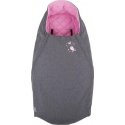 CuddleCo Comfi-Extreme waterproof sleeping bag - gray melange / pink