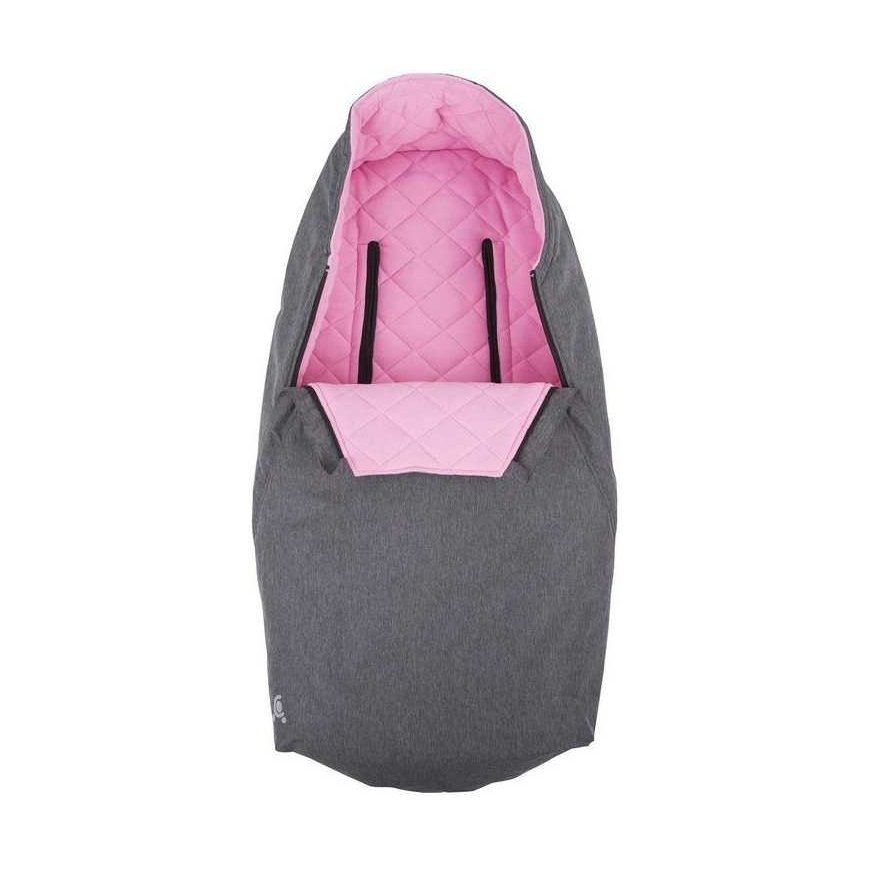 CuddleCo Comfi-Extreme waterproof sleeping bag - gray melange / pink – 2