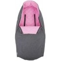 CuddleCo Comfi-Extreme waterproof sleeping bag - gray melange / pink