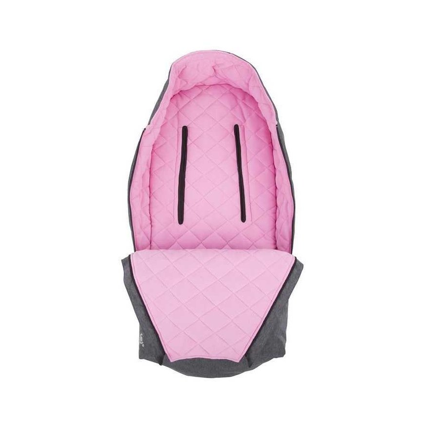 CuddleCo Comfi-Extreme waterproof sleeping bag - gray melange / pink – 4