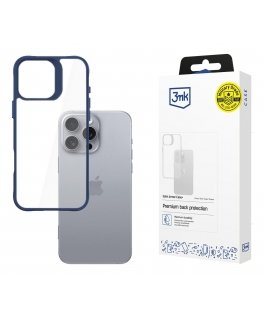3MK Satin Armor Case+ mobilo telefonu apvalks 17,5 cm (6.9") Aploksne Zils, Caurspīdīgs