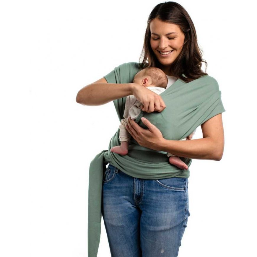 Boba Nosida Chusta kūdikiui BOBA Wrap - žalia