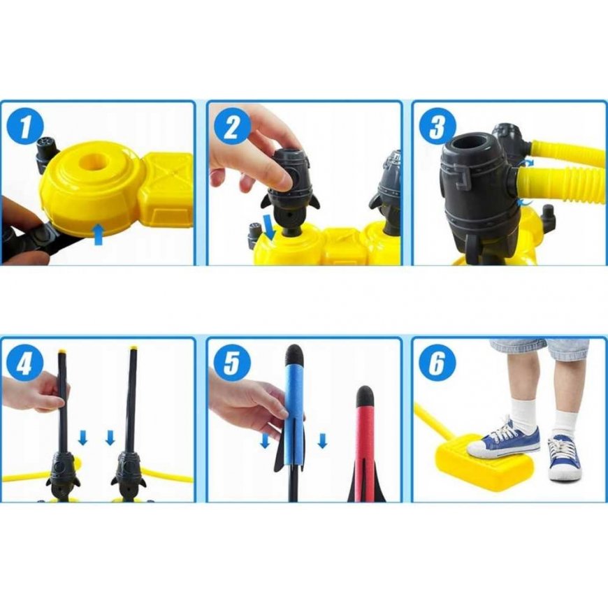 WOOPIE double foam rocket launcher, 8 pcs. – 3