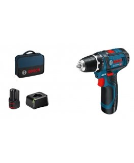 Bosch Akku-Bohrschrauber 12 V Li-Ion 1300 RPM Black, Blue, Red
