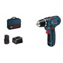 Bosch Akku-Bohrschrauber 12 V Li-Ion 1300 RPM Melns, Zils, Sarkans Bosch Akku-Bohrschrauber 12 V Li-Ion 1300 RPM Melns, Zils, Sarkans
