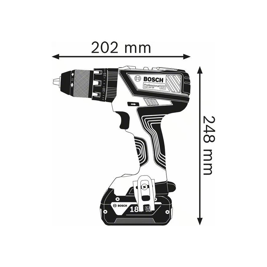Bosch Akku-Bohrschrauber 12 V Li-Ion 1300 RPM Melns, Zils, Sarkans – 2