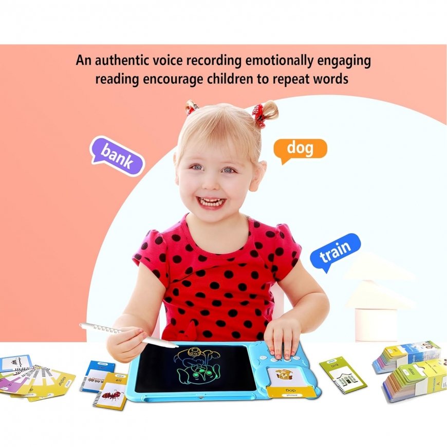 Kiddzy Learning Pad with 112 Cards & LCD Board USB Toy for Kids – 4