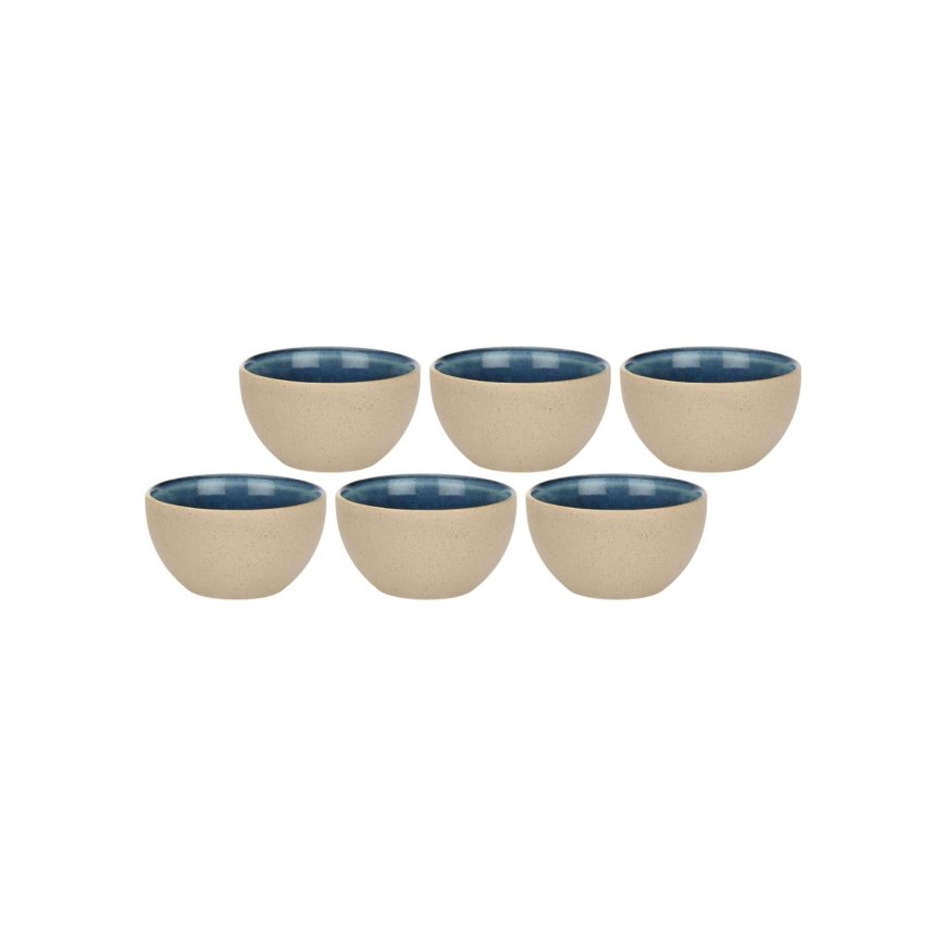 ROŽĖS IR TULPĖS ARPEGGIO 6 dubenėlių rinkinys 11,5 cm, mėlynas