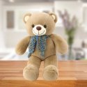 Lean Toys Plušinis lācis ar krāsainu šalli, 55 cm